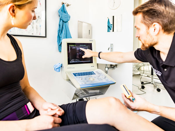 echografie onderzoek door fysiotherapeut